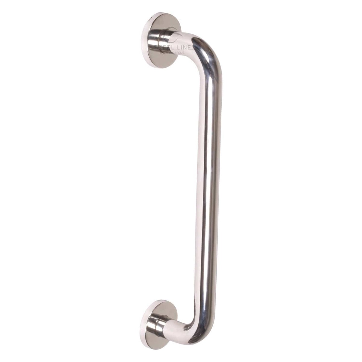 Steel Line Door Pull Handle Bolt Fix 600mm Polished Stainless Steel finish