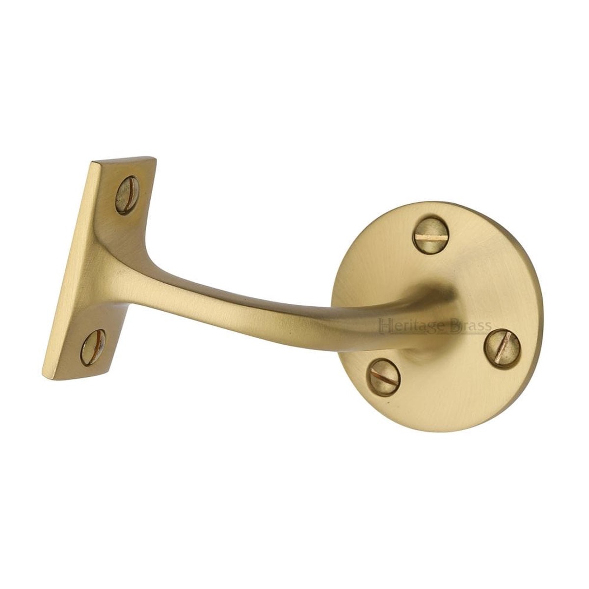 Heritage Brass Handrail Bracket 2 1/2 Satin Brass Finish