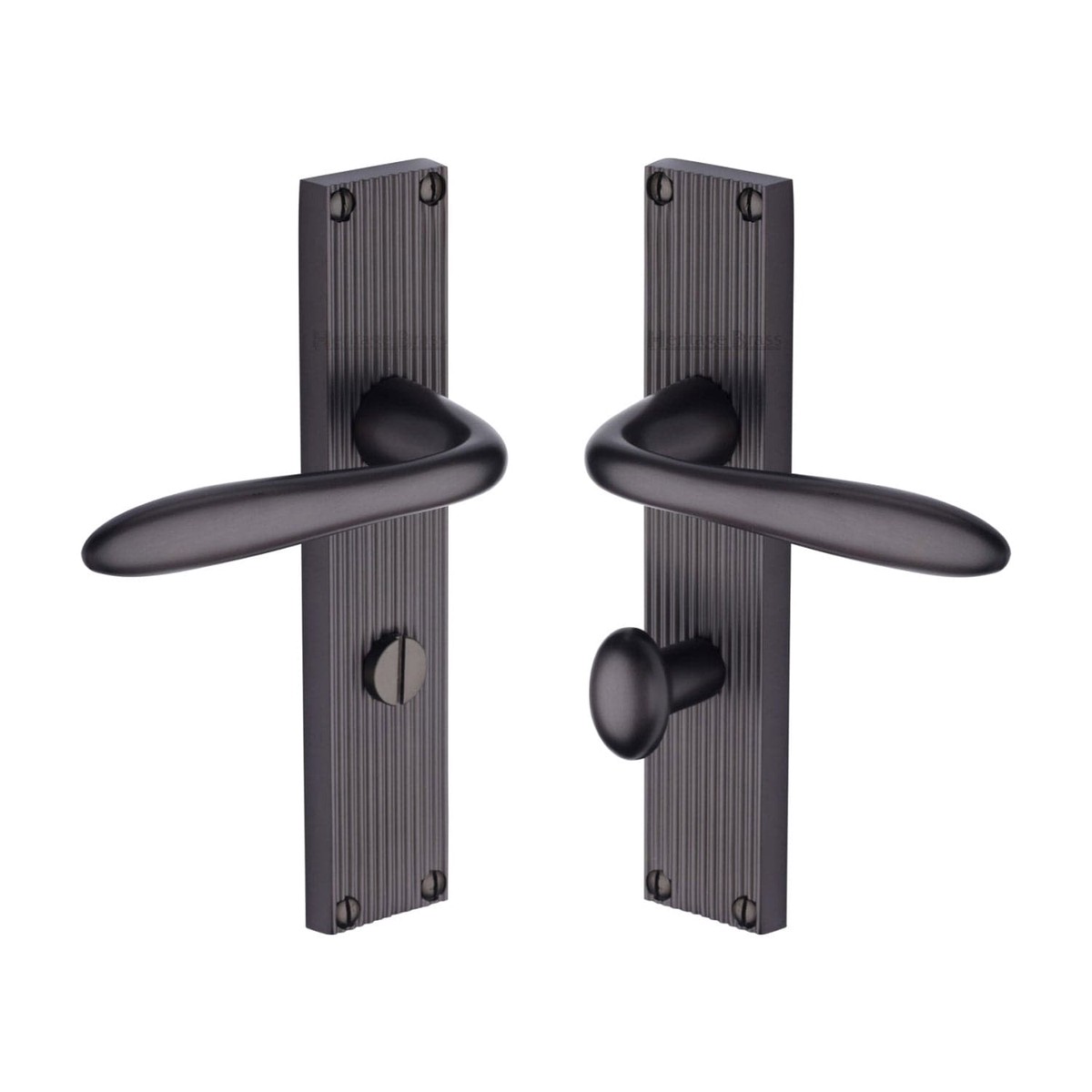 Heritage Brass Sutton Reeded Bathroom set Matt Bronze Finish