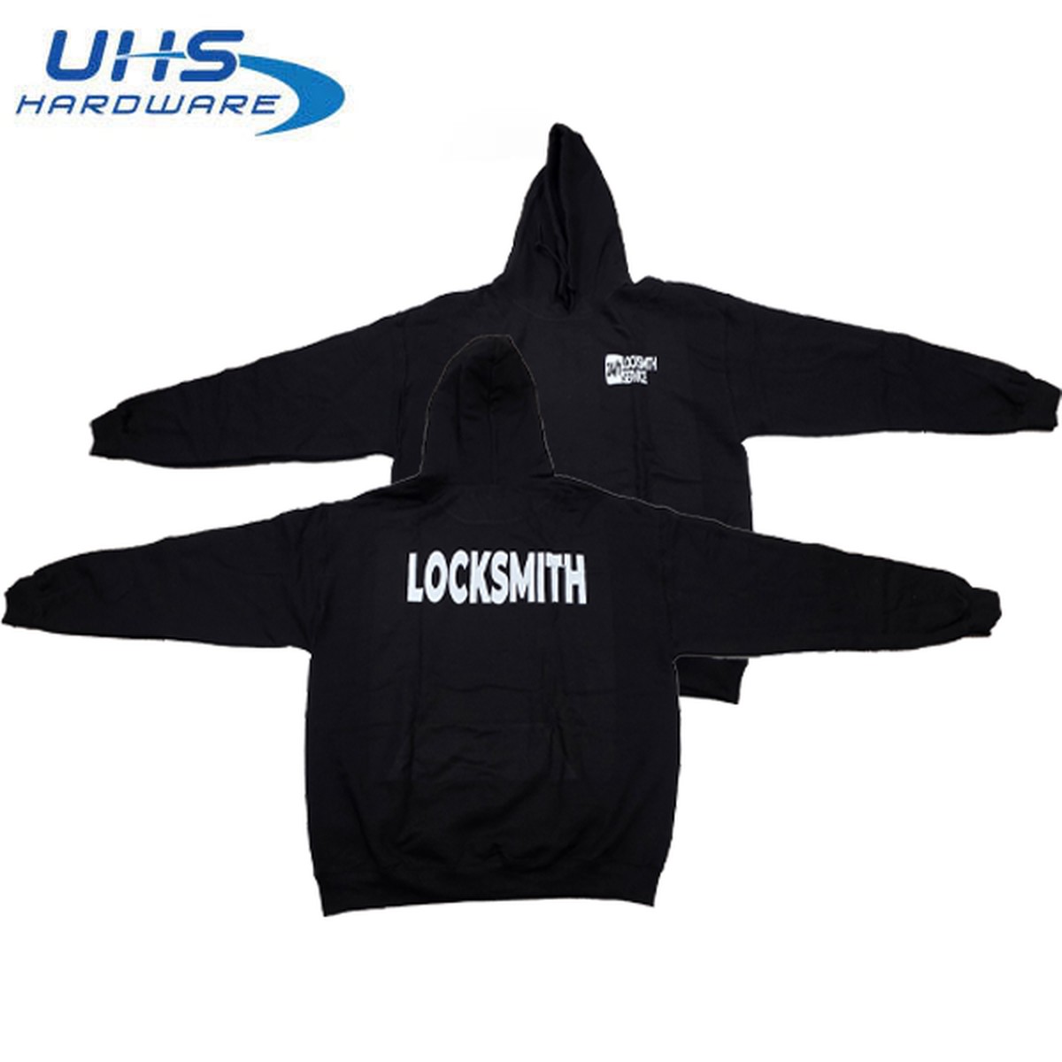 Hoodie - 24/7 Locksmith Service - Optional Sizes - Black
