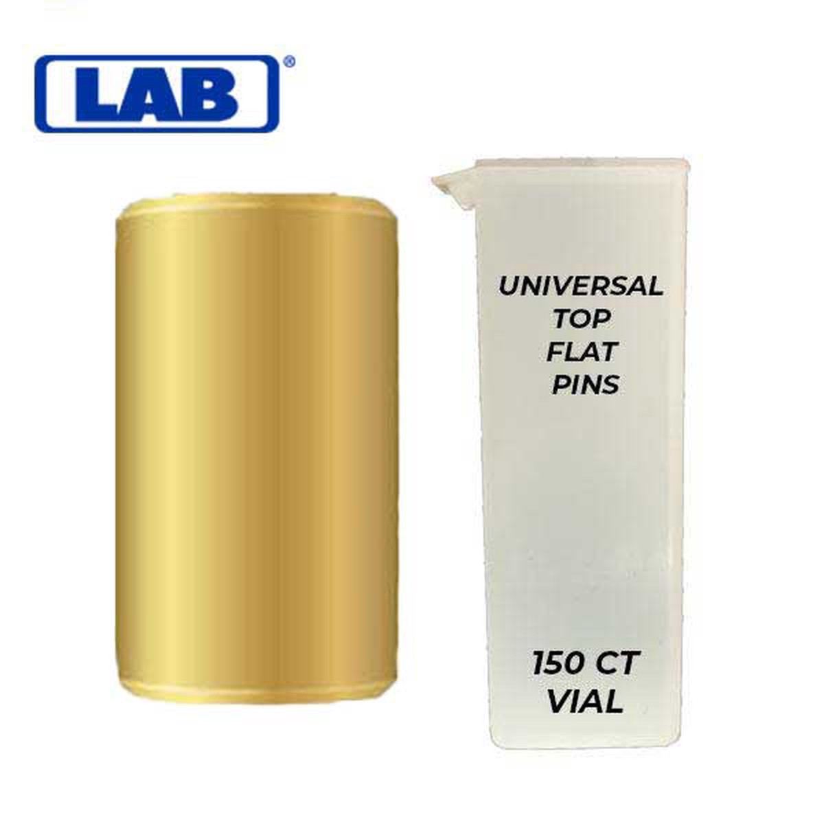 LAB - Universal Top Flat Pins - Vial of 150