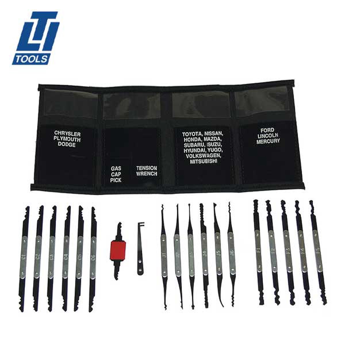 LTI Tools - LTI-340 - Master Lock Pick Set - 17 Pieces