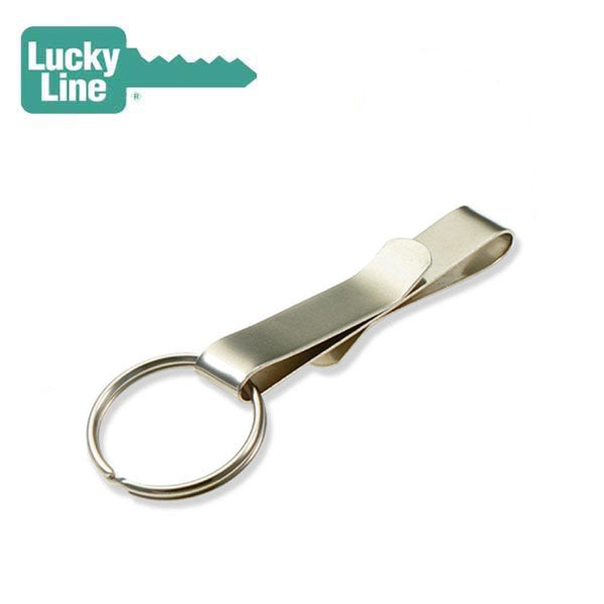 LuckyLine - 4061 - Belt Hook Clip On - With Ring - 1 Pack
