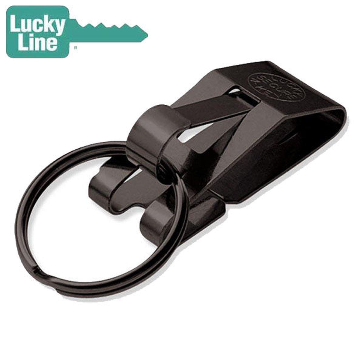 LuckyLine - 4701 - Secure-A-Key for Wide Belts - Black - 1 Pack