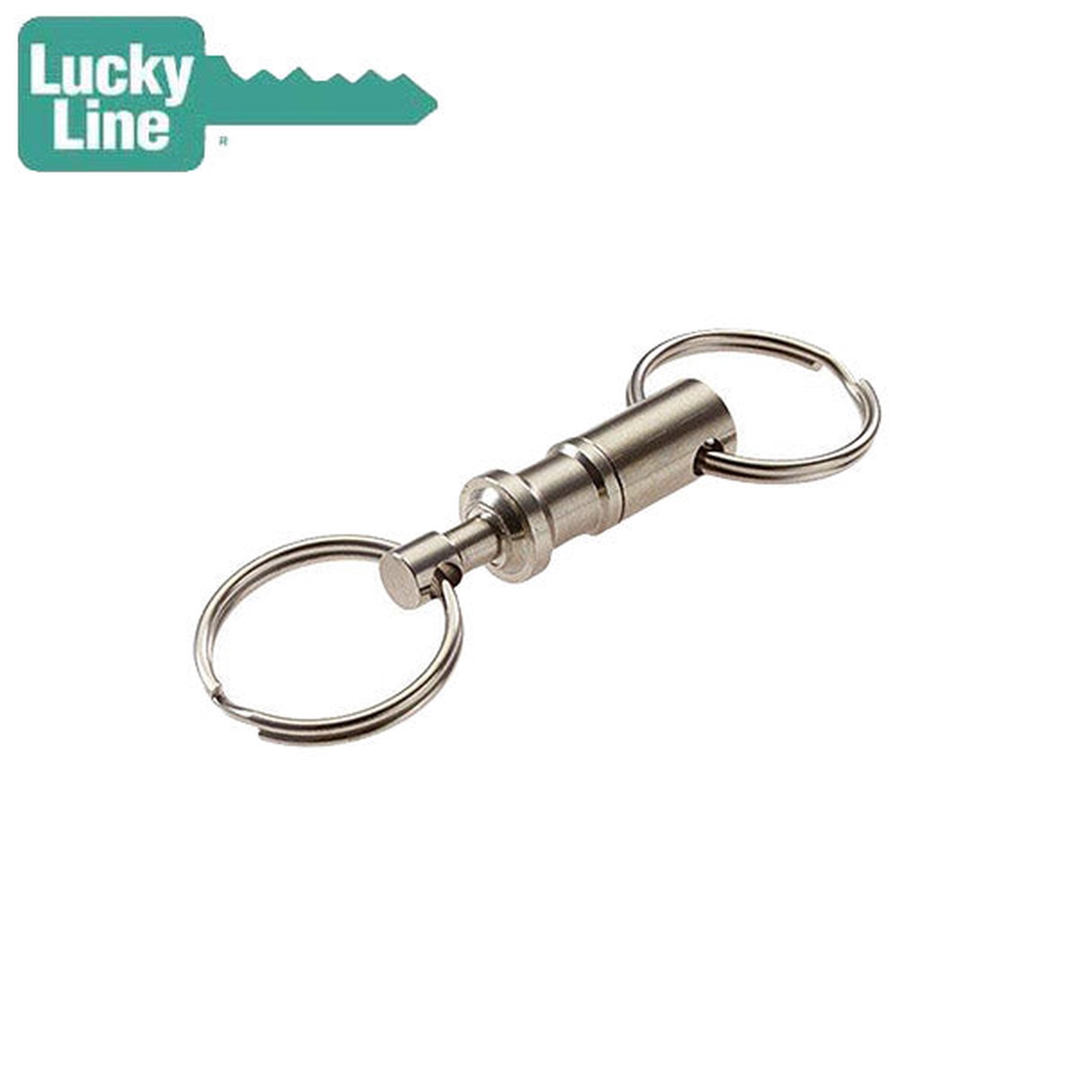 LuckyLine - 70701 - Quick Release Key Ring - Nickel-Plated Brass - 1 Pack