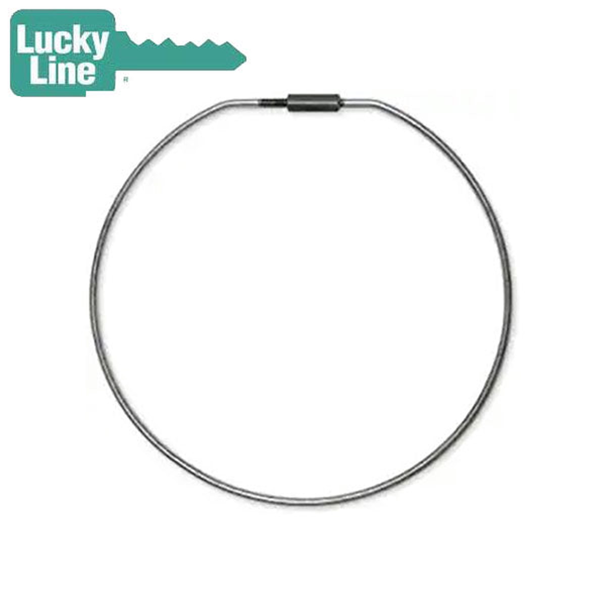 LuckyLine - 7981 - 8" Threaded Lock Key Ring - Silver - 1 Pack