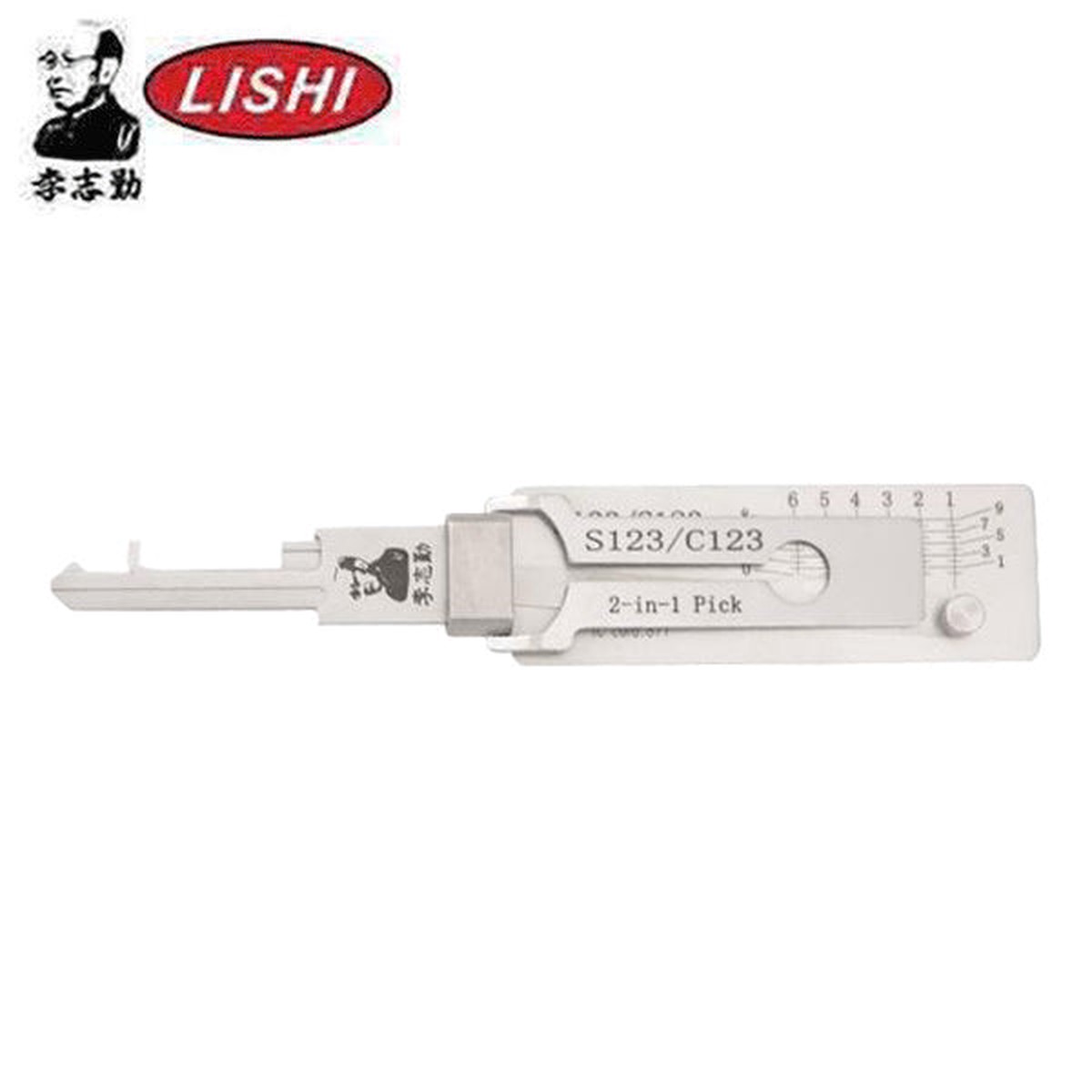 Original Lishi - Schlage C123 S123 / 2-in-1 Residential Pick & Decoder / AG