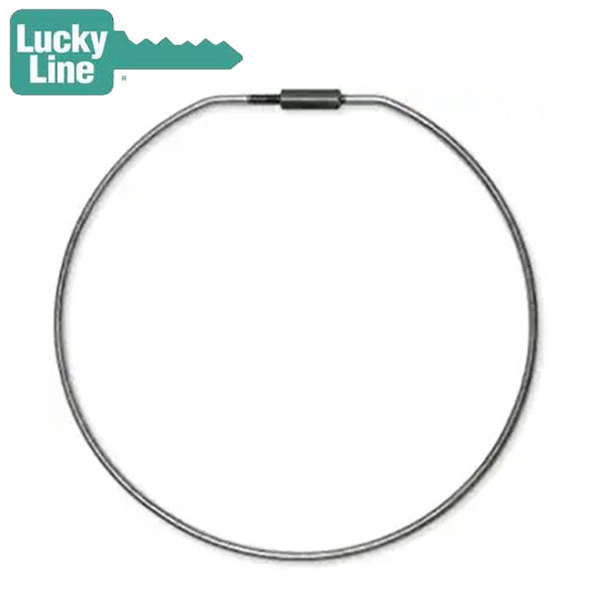 LuckyLine - 79111 - 11" Threaded Lock Key Ring - Silver - 1 Pack