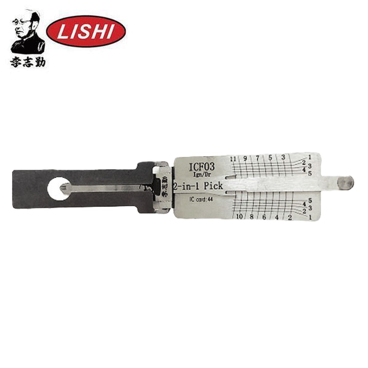 ORIGINAL LISHI - ICF03 -Keyway Ford Escape/Mazda / 11-Cut - 2-in-1 Pick & Decoder
