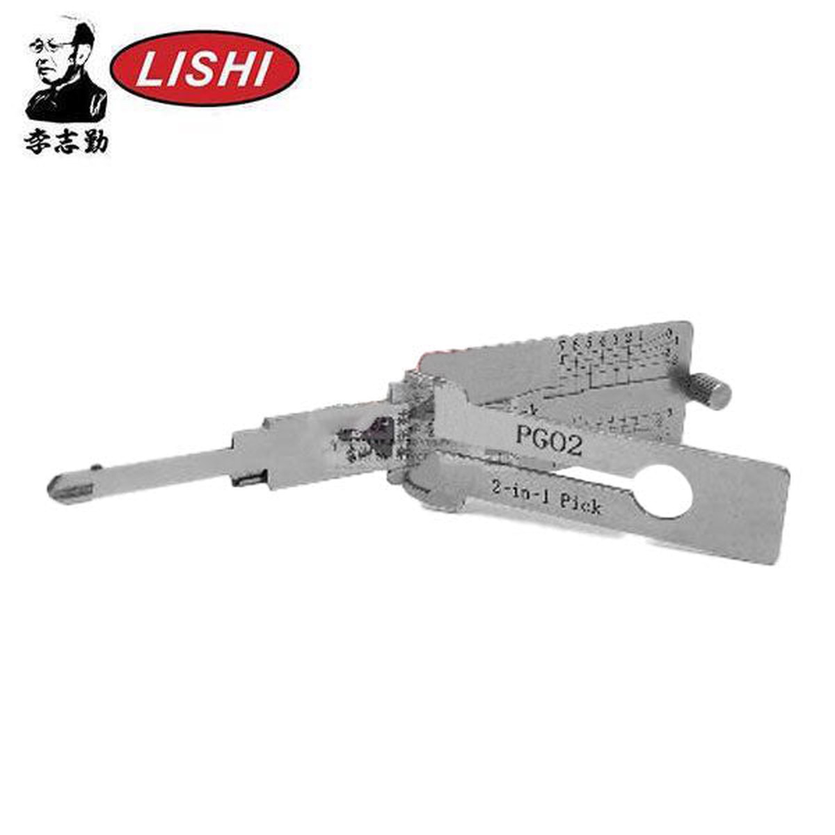 ORIGINAL LISHI - PGO2 Piaggio / Vespa Scooters / 7-Cut / 2-in-1 Pick & Decoder - AG