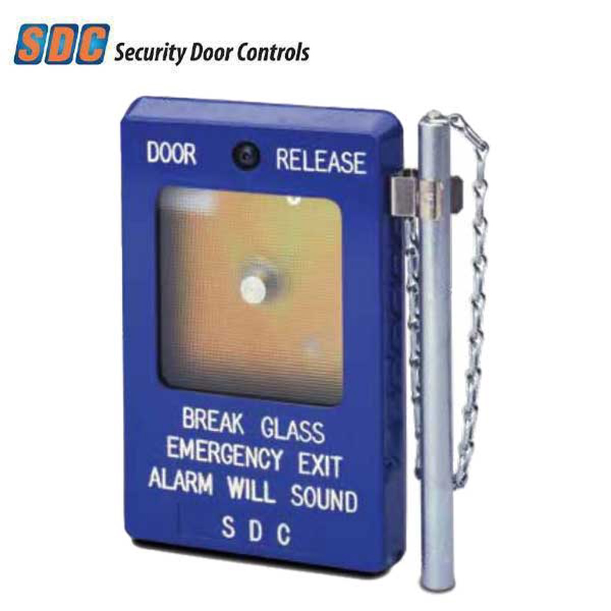 SDC - 491 - Break Glass Door Release Emergency Exit - Blue
