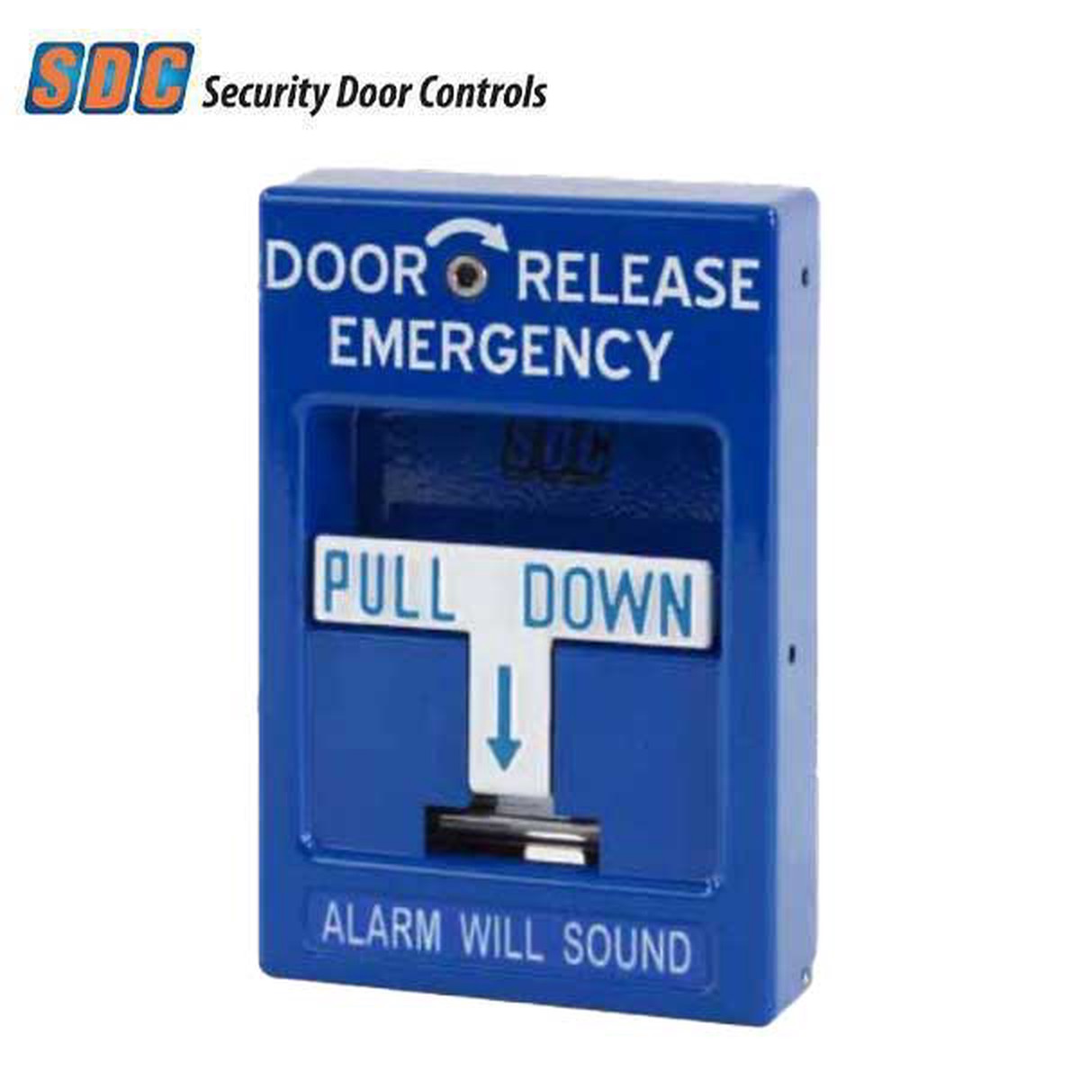 SDC - 492 - Pull Station Emergency Exit Door Release - Blue