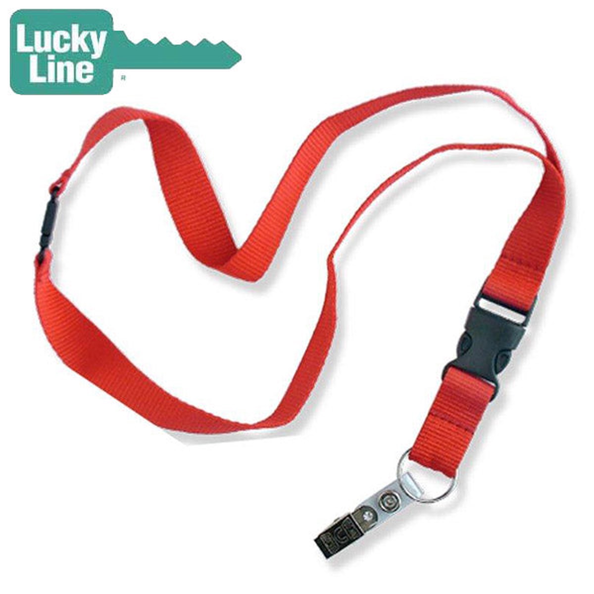 LuckyLine - 64101 - Flat Lanyard - Assorted - 1 Pack