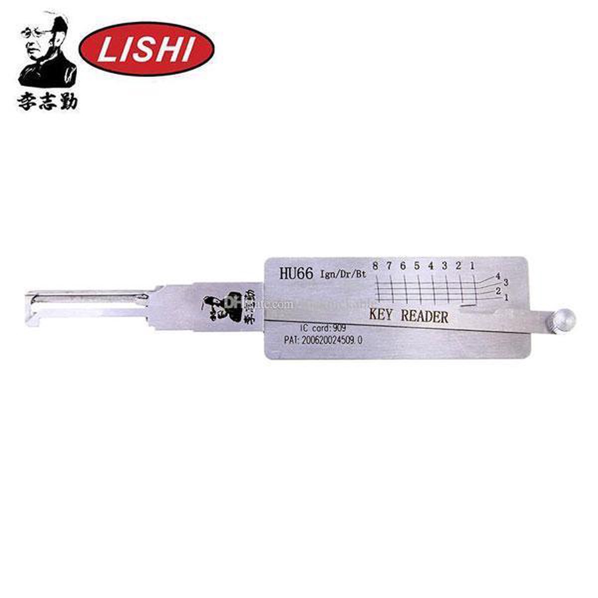 ORIGINAL LISHI - HU66 VW Audi / 8-Cut / Reader & Decoder
