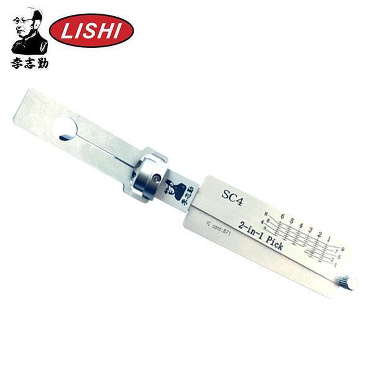 ORIGINAL LISHI - SC4 / 6-Pin / Schlage Keyway Tool / 2-in-1 Pick & Decoder / AG