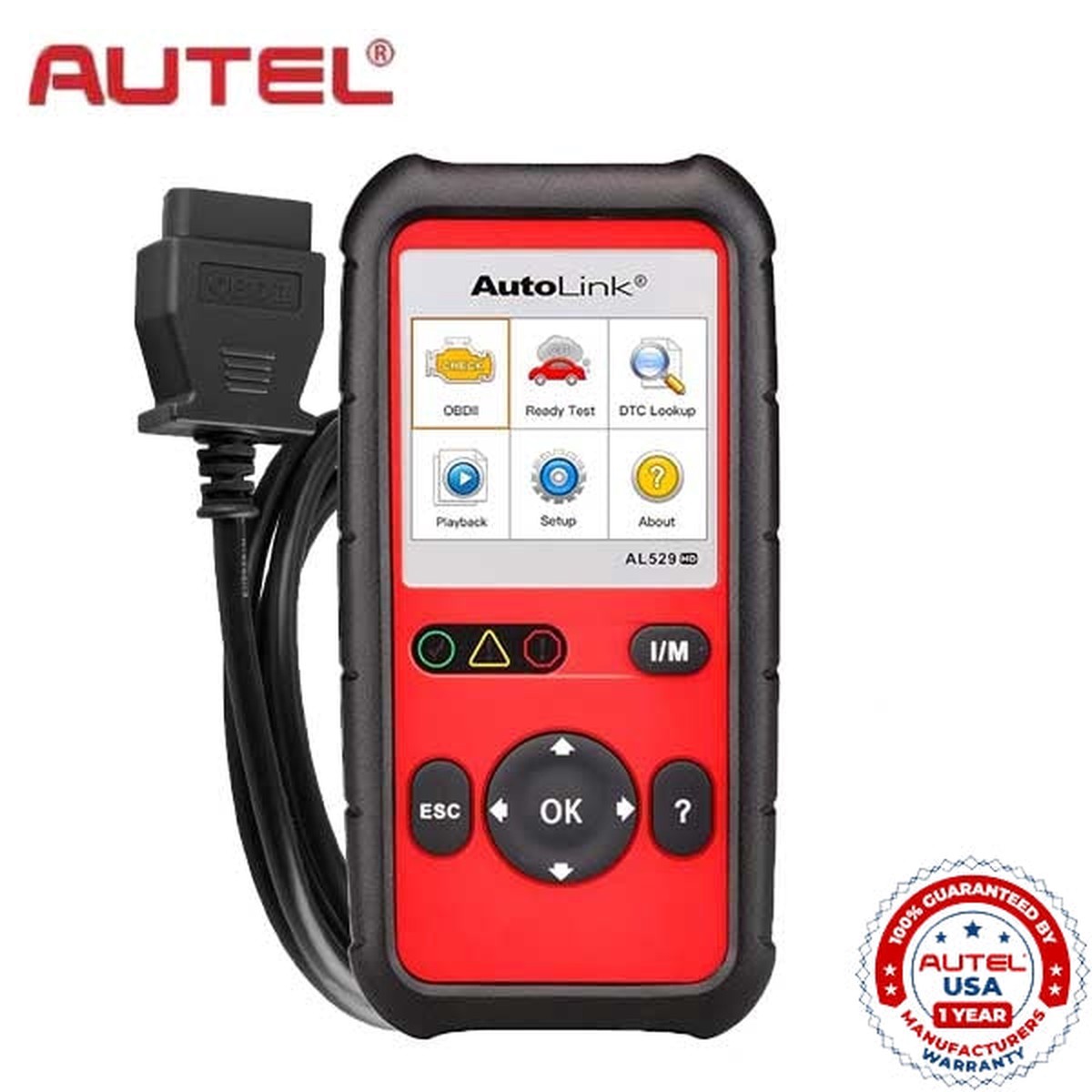 Autel - AutoLink - AL529HD - OBD2 / EOBD Heavy Duty Code Scanner and Emission Tester