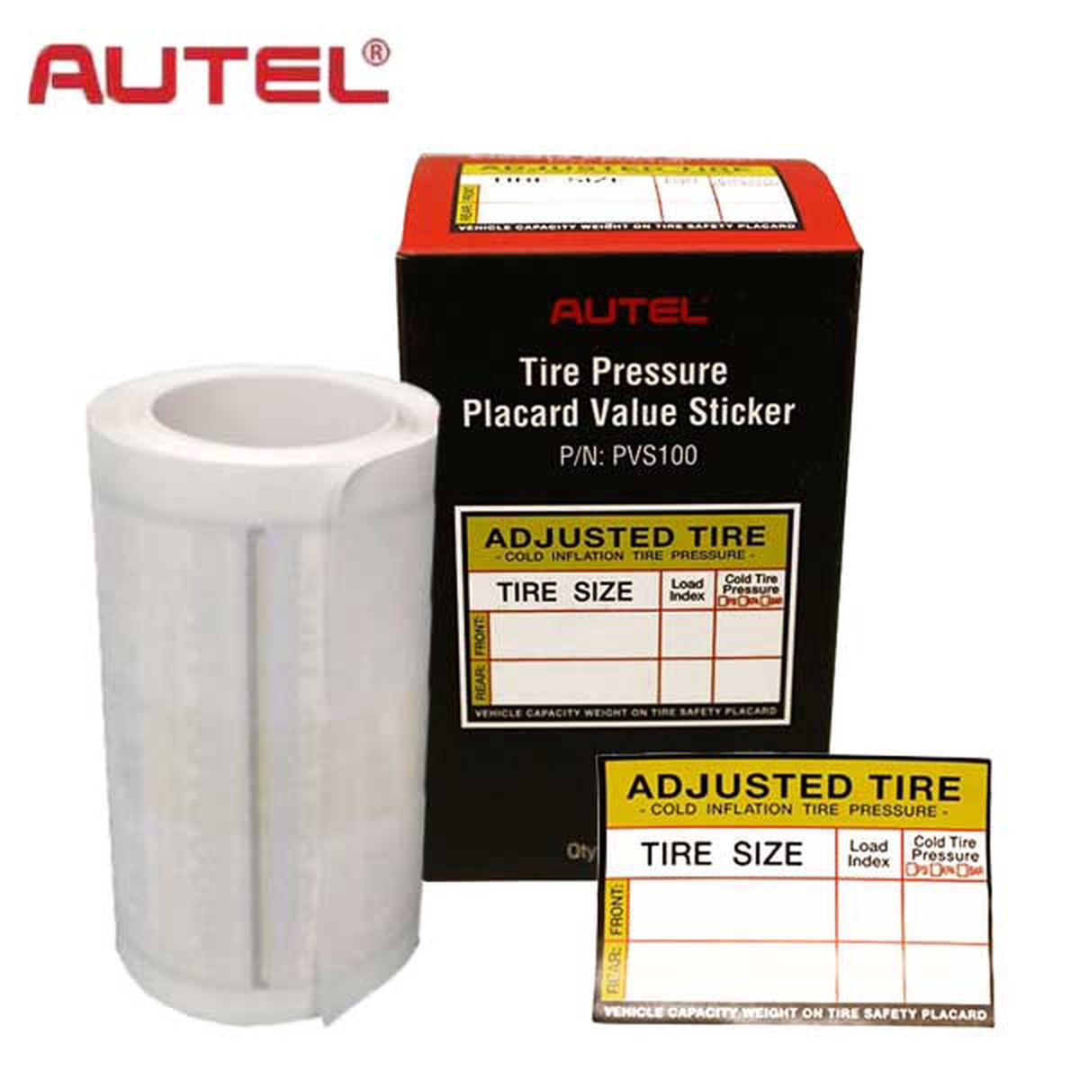 Autel - PVS100 - Placard Value Stickers (100 Stickers per Box)