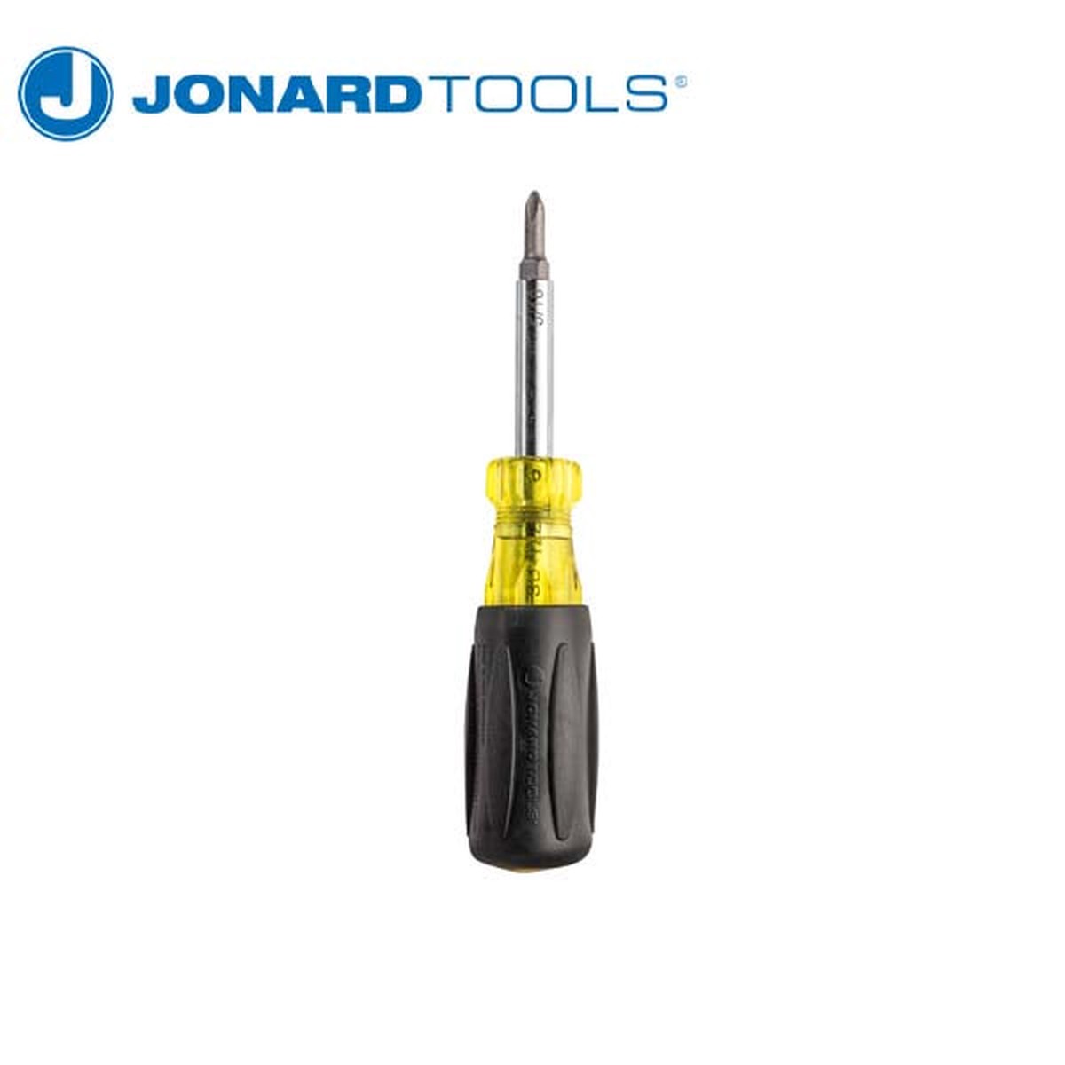 Jonard Tools - 6-in-1 Multi-Bit Screwdriver with Phillips - Slotted - Robertson Bits