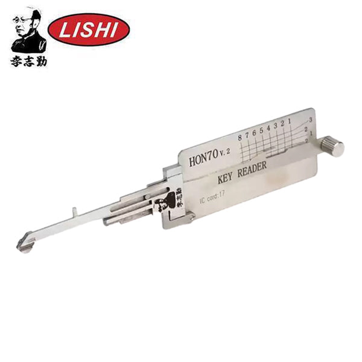ORIGINAL LISHI - HON70 Honda Motorcycles / 8-Cut / 2-in-1 Pick & Decoder