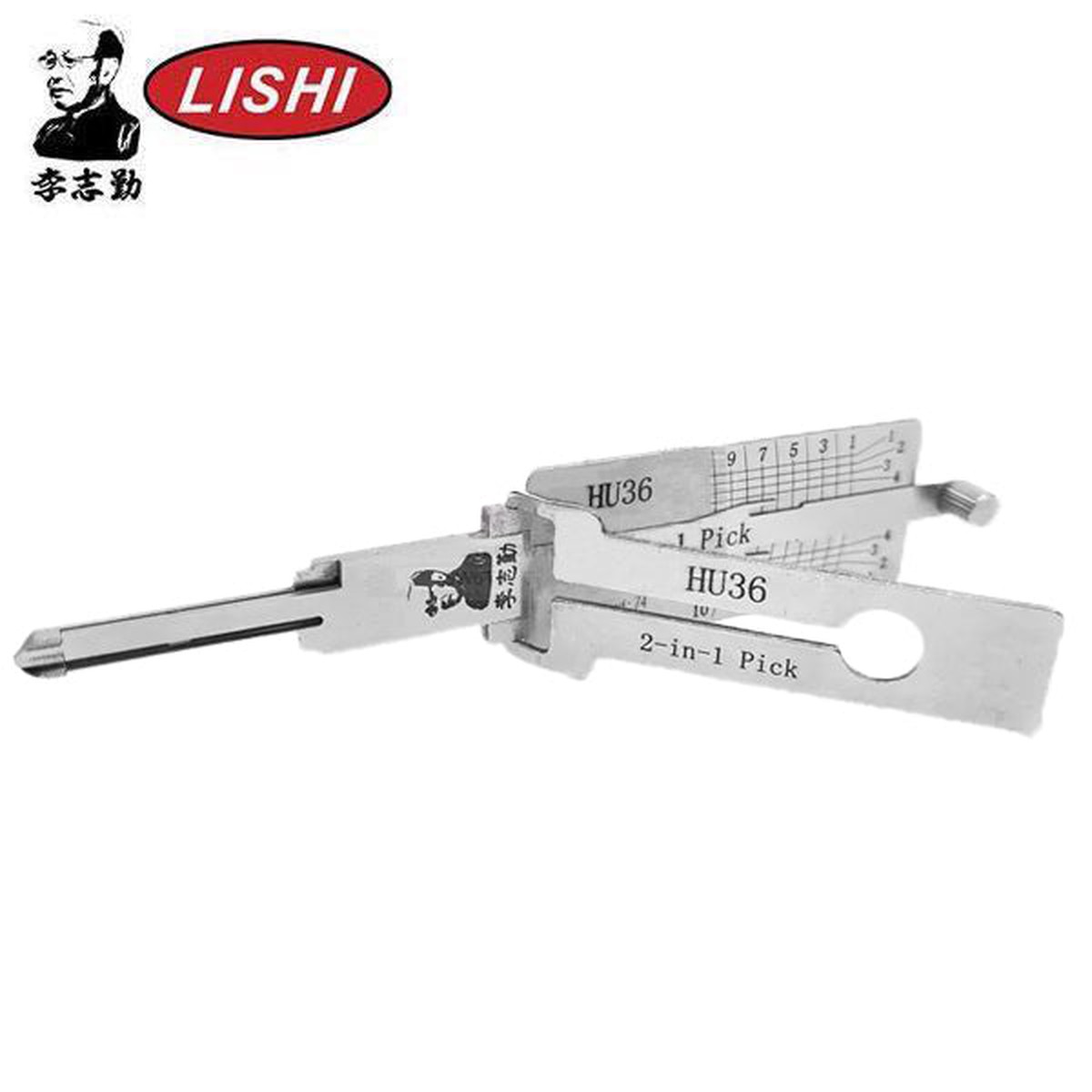 ORIGINAL LISHI - HU36 Mercedes / 2-In-1 / Pick & Decoder / Ignition / Door / Trunk