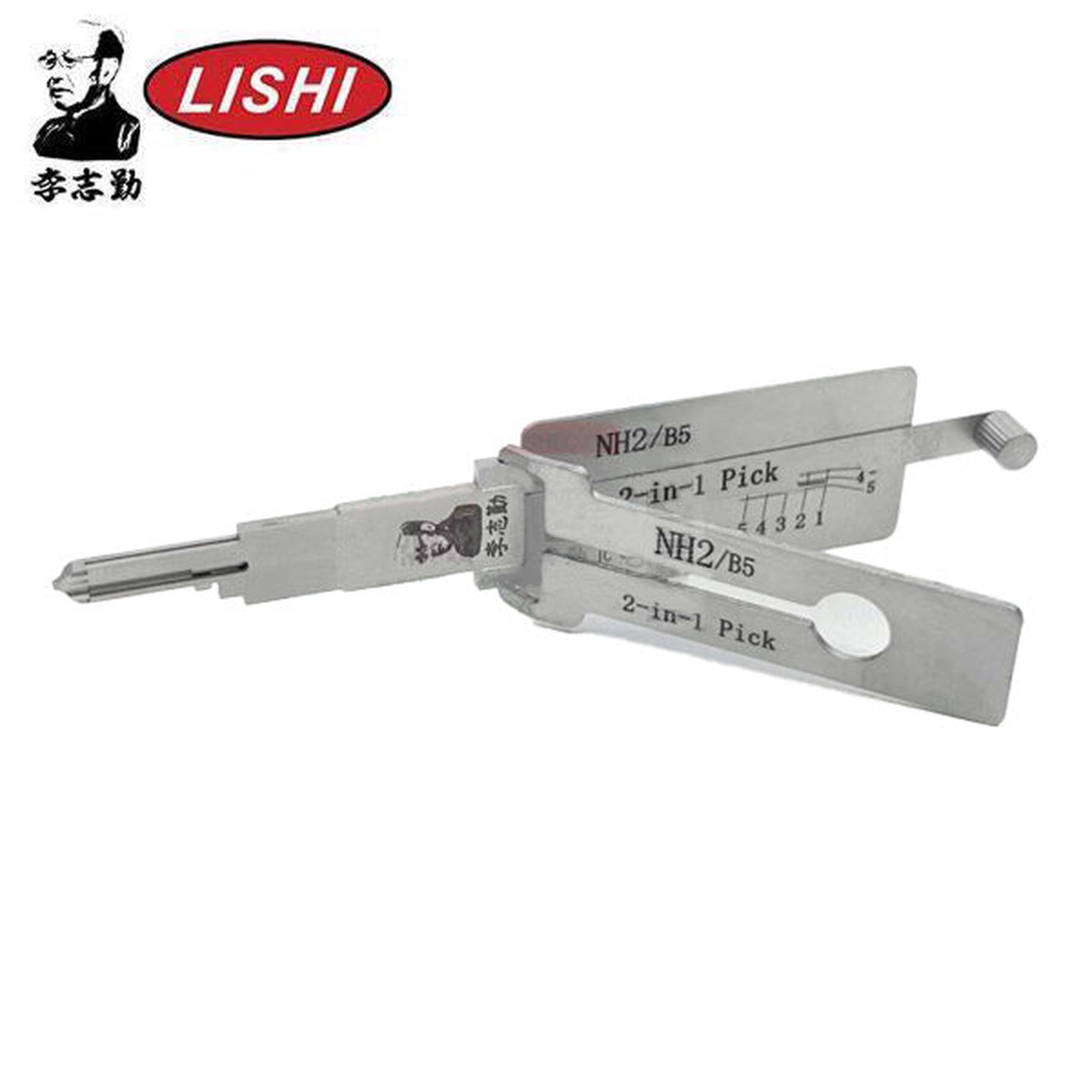 ORIGINAL LISHI - NH2 / IC49 Tool / 2-in-1 / Pick & Decoder - AG