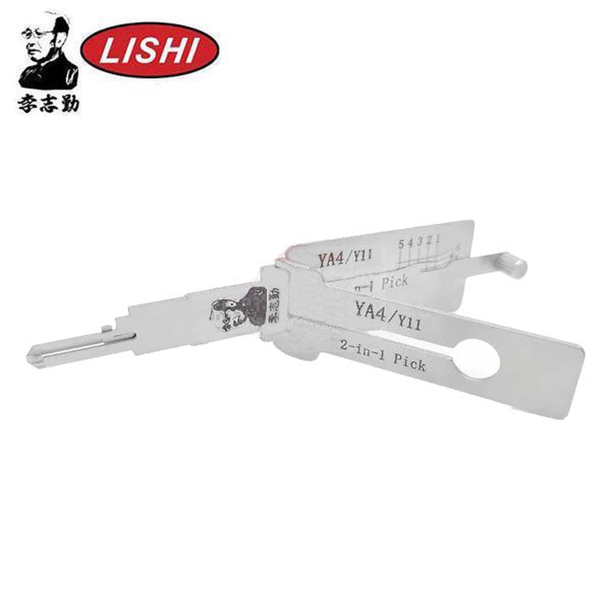 ORIGINAL LISHI - YA4 / Y11 YALE / 5-Cut / 2-in-1 Pick & Decoder - AG