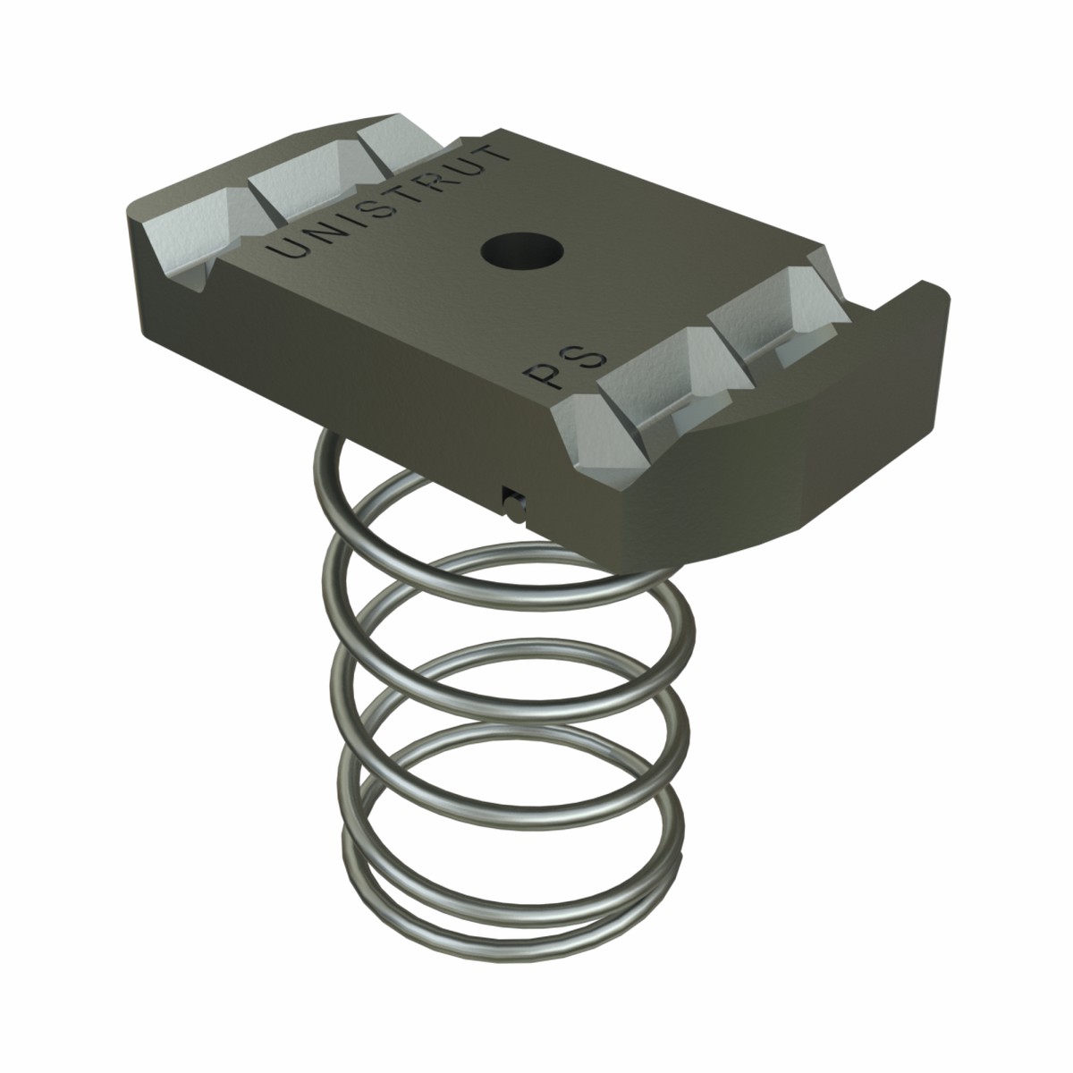 P1007 - 5/16''-18 CHANNEL NUTS W/SPRING (1-5/8" SERIES)