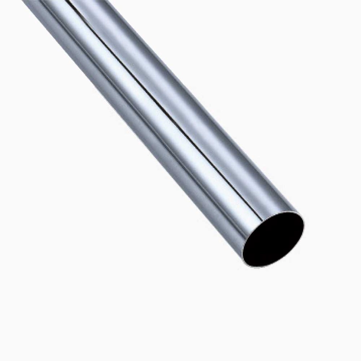 1-1/4" Round Shape Closet Rod (Chrome) - 8 Feet