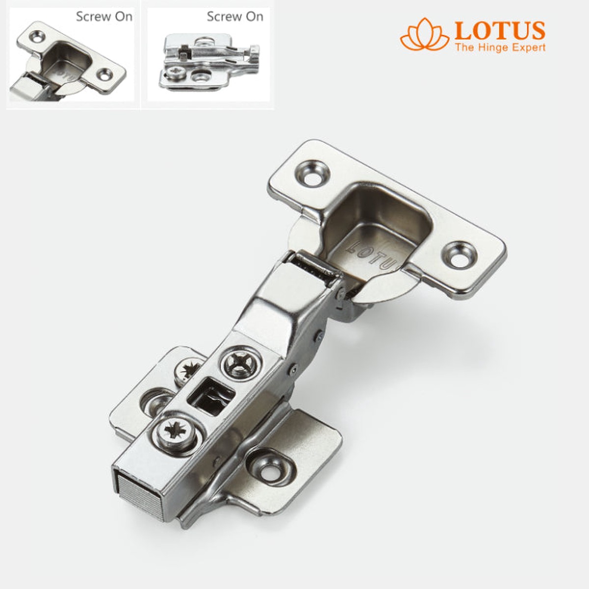 105 Degree Half Overlay Soft Closing Hinge