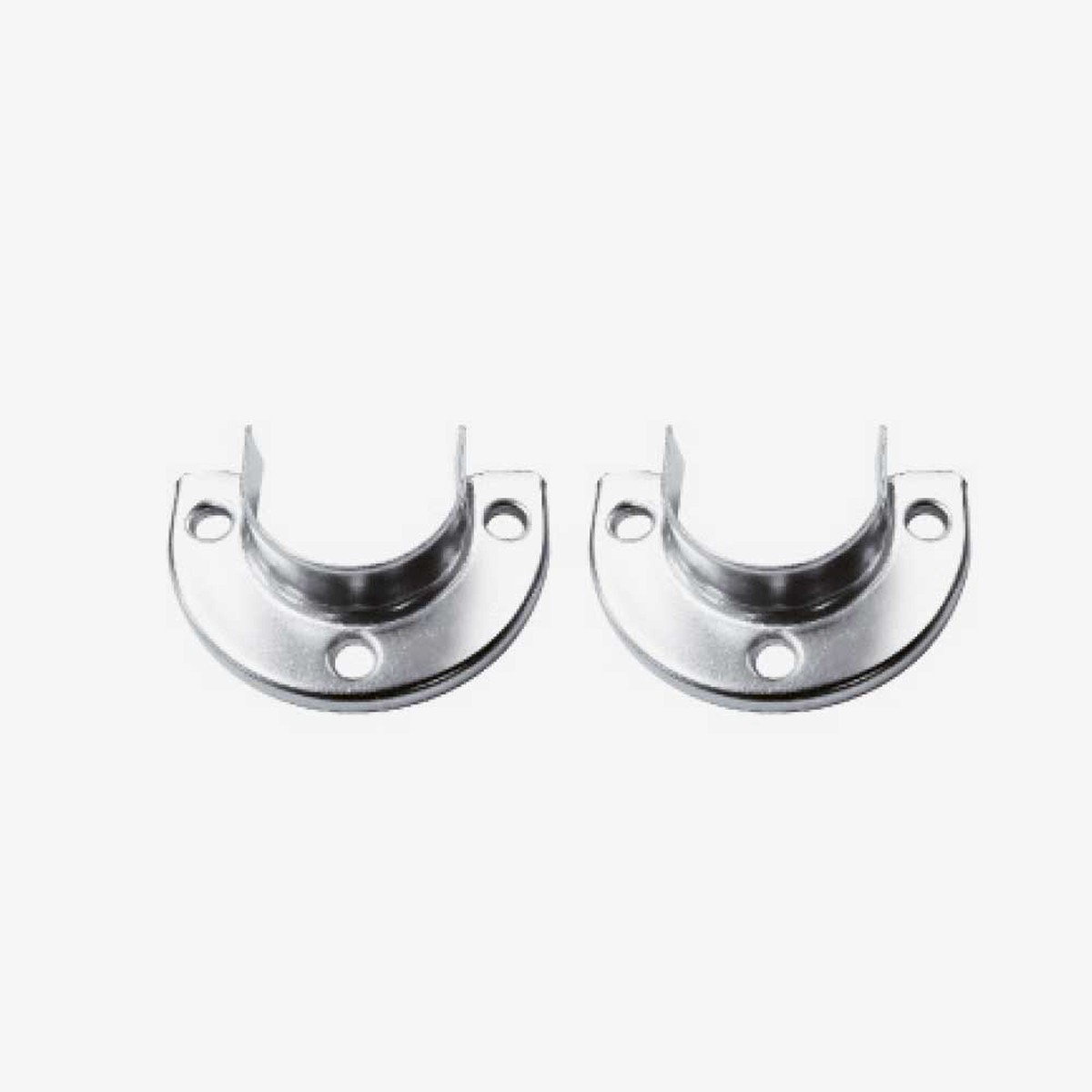 End Support for 1" Round Shape Closet Rod (Half opening) (Sold by Piece)