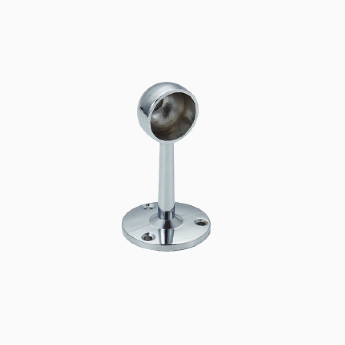 Half-side Opening Ceiling Support for 1" Round Closet Rod (Sold by Piece)