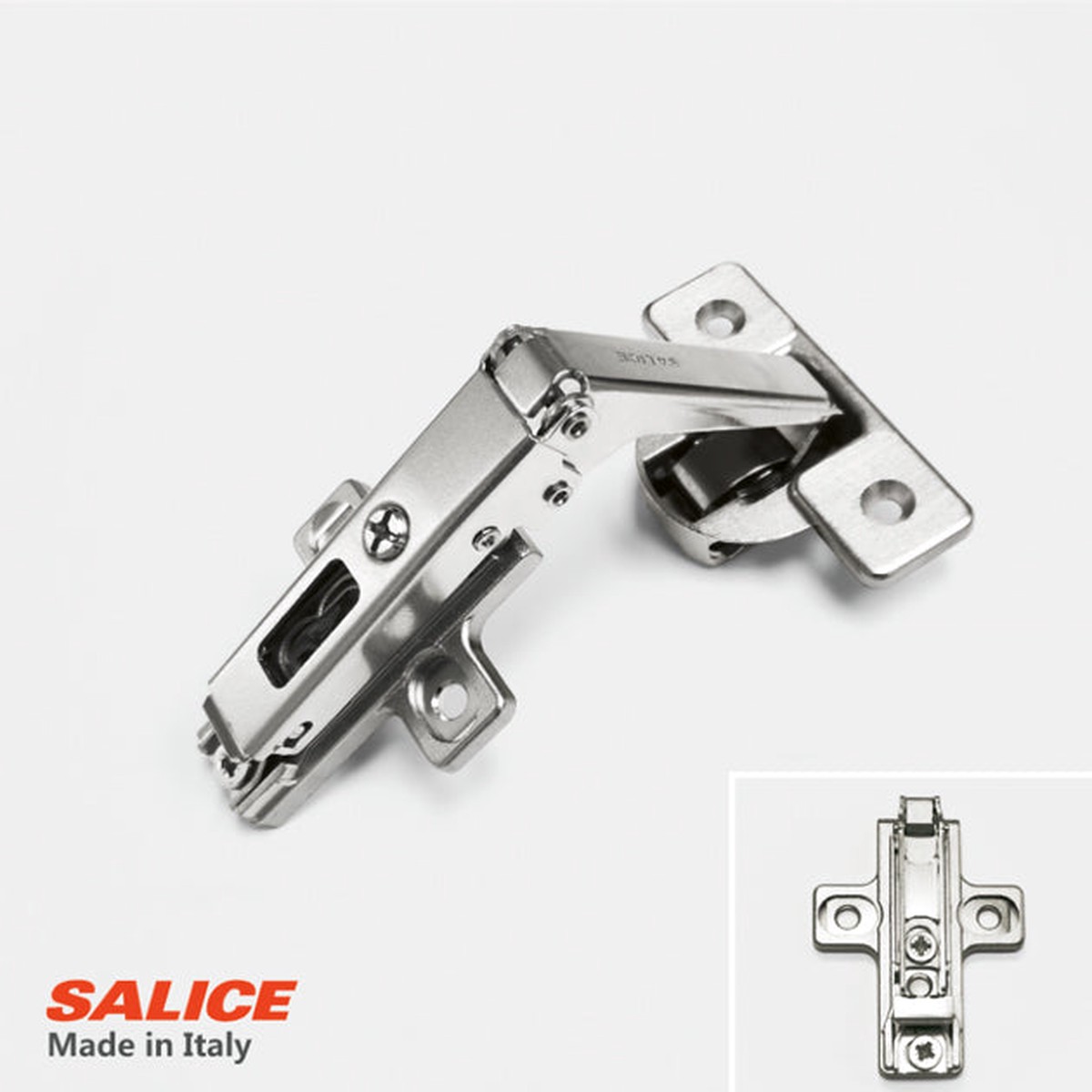 Salice Pie Cut (Bi-Fold) Lazy Susan Hinge (With Hinge Plate)