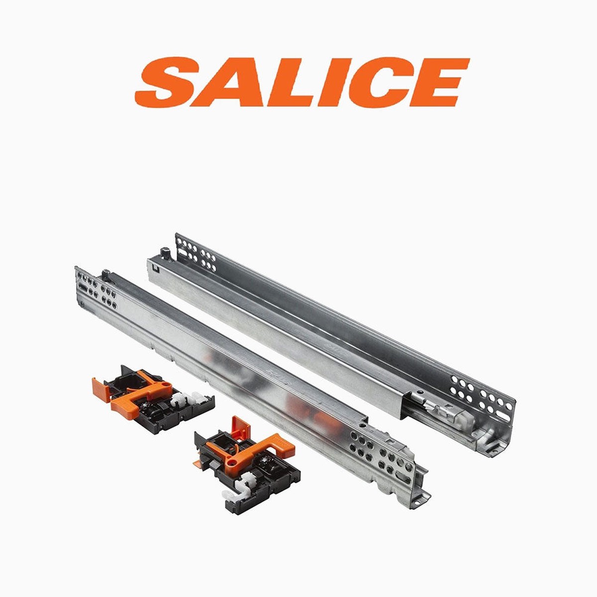 Salice Push to Open Undermount Slides with 6 Ways Adjustable Front Brackets