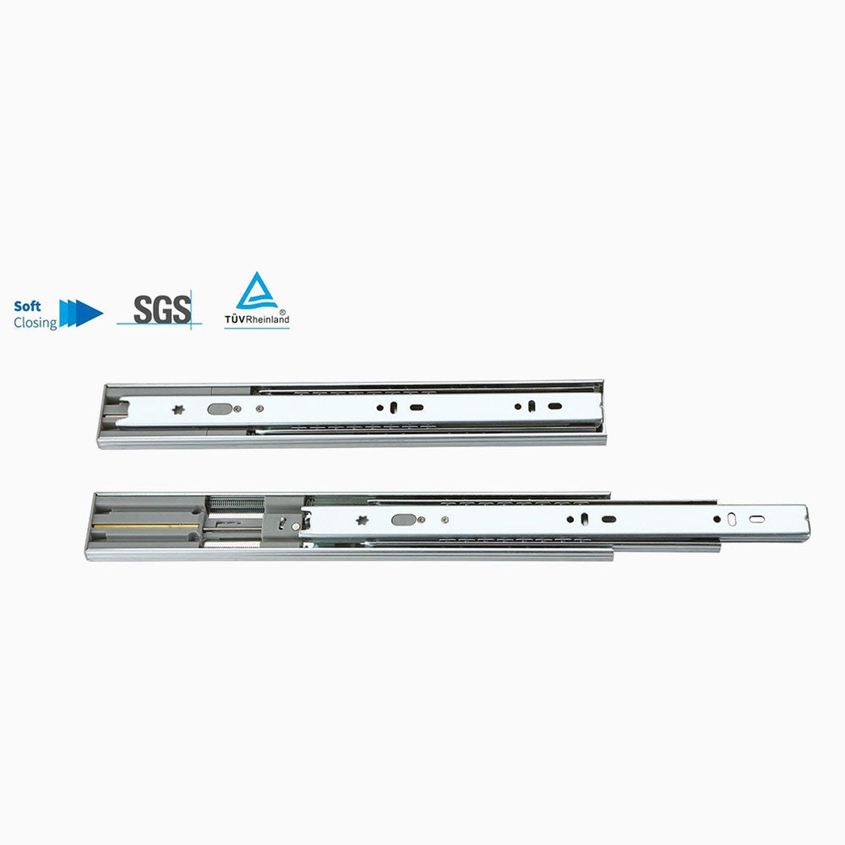 Soft Closing Ball Bearing Slides 22 Inches