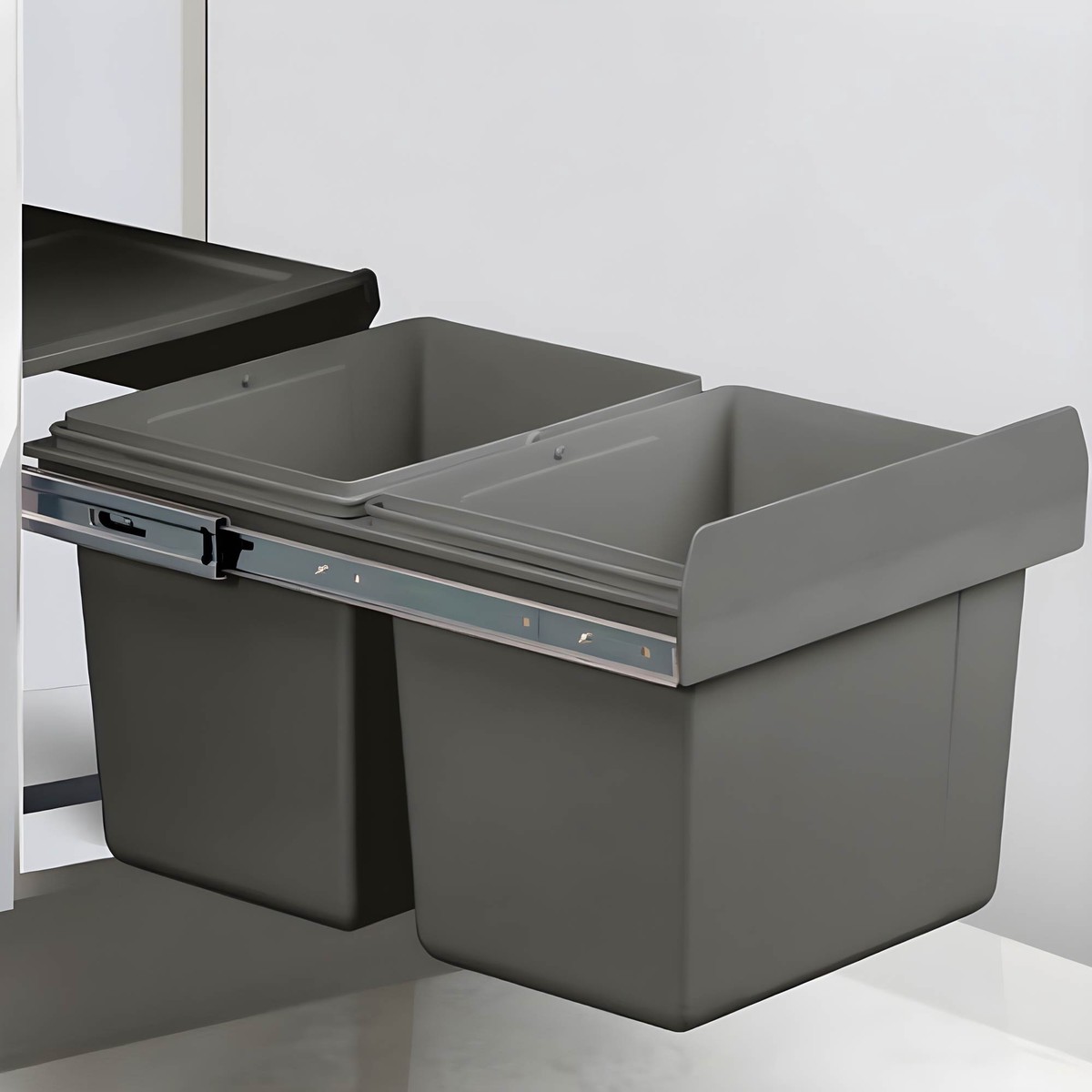 Under Sink Garbage Bin System