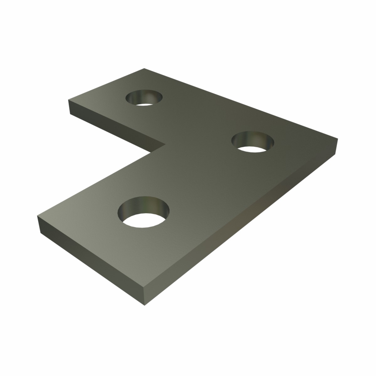 Unistrut P1036 - 3 Hole, Flat Plate Fitting