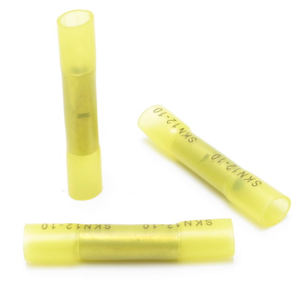 12 - 10 AWG Yellow Heat Shrinkable Butt Splicer