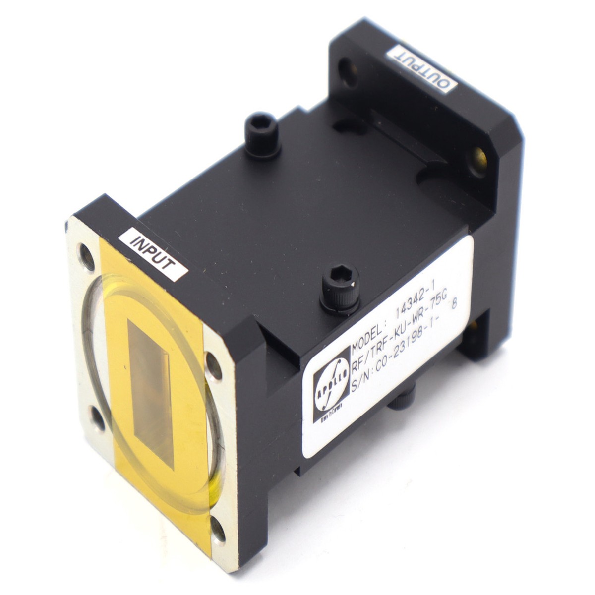 Apollo RF/TRF-KU-WR-75G Waveguide Reject Filter