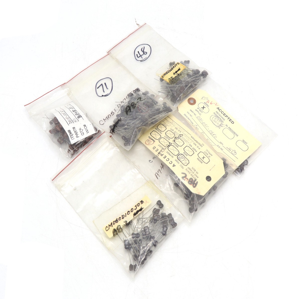 Assorted Cornell Dubilier Mica Capacitors, 247pc Lot