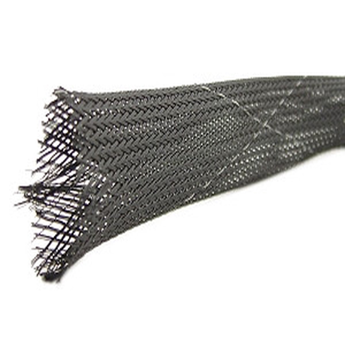 Expando Sleeving - 1-1/4 Inch Black with 2 White Traces