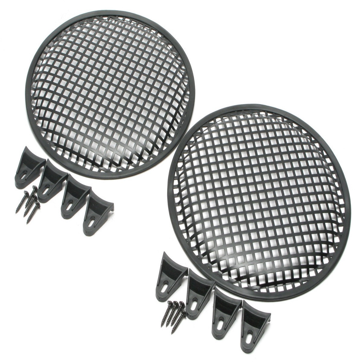 Grill Kit For 8 Inch Speakers, With Clips