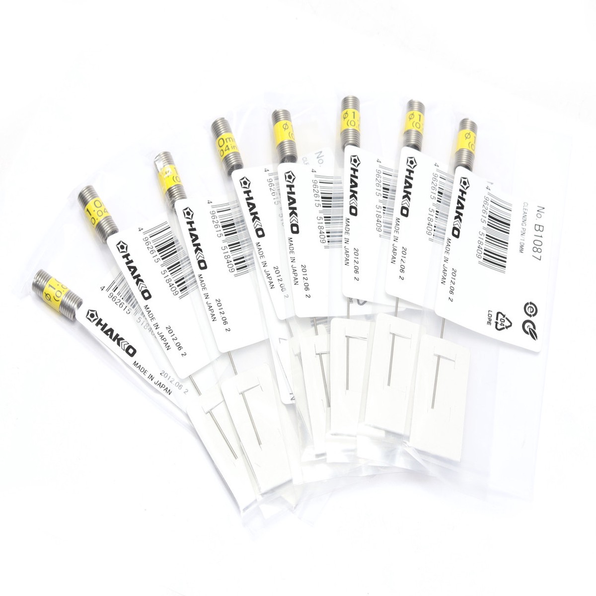 Hakko B1087 Desoldering Cleaning Pin, 1.0mm, 7pcs