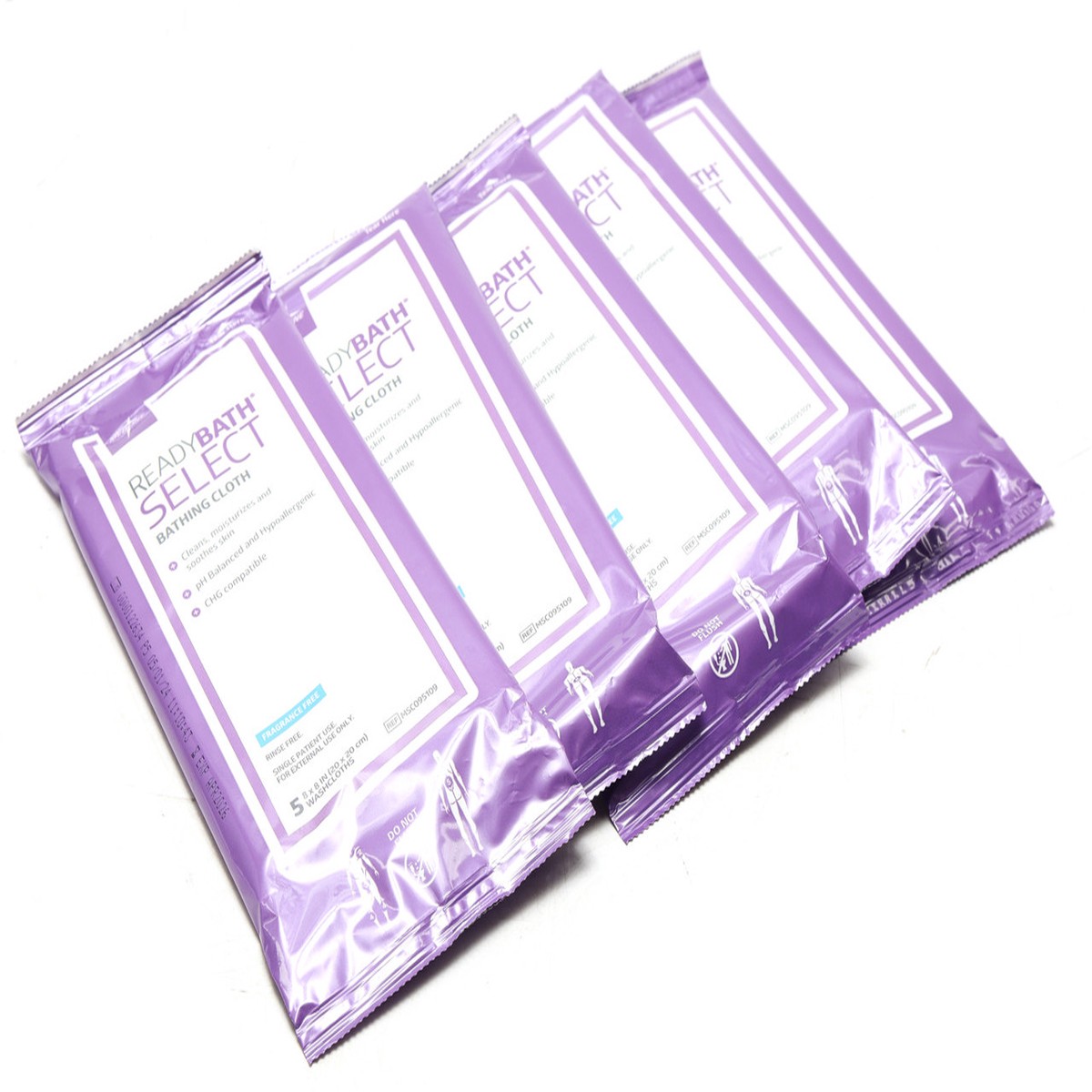 Medline ReadyBath SELECT Medium-Weight Bathing Wipes, Unscented, 25ct