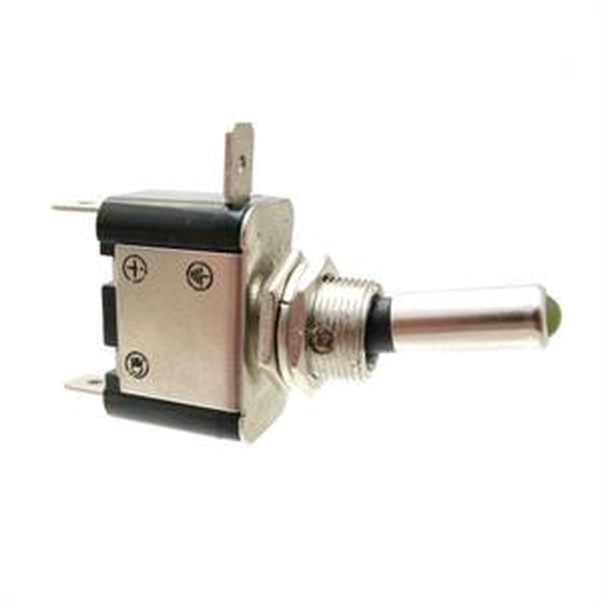LED Illuminated Toggle Switch Green SPST 25 Amp 12 Volt