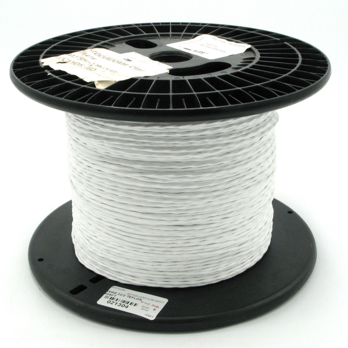 M27500-22RC2U06, 22/2 Unshielded Silver Coated Copper PTFE Jacketed Wire, 685ft