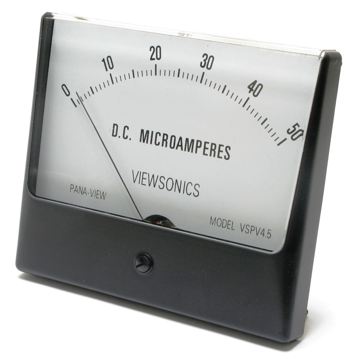 0 - 50 Microampers DC, Panaview Analog Panel Meter, 4.5 Inch