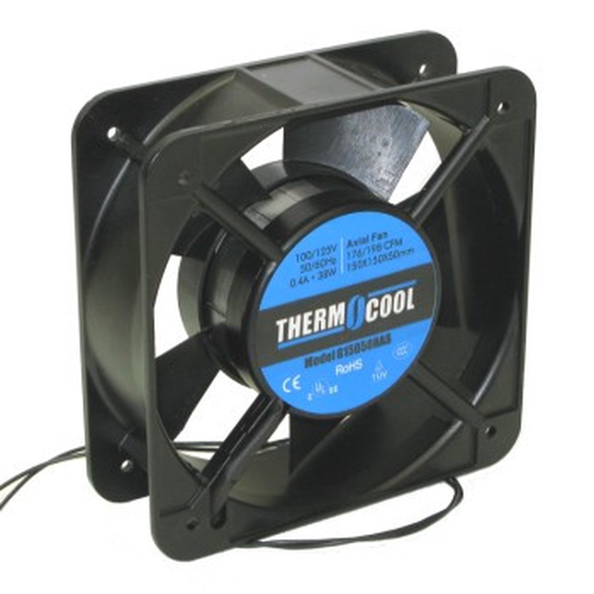 6" Metal Box Fan - 120VAC
