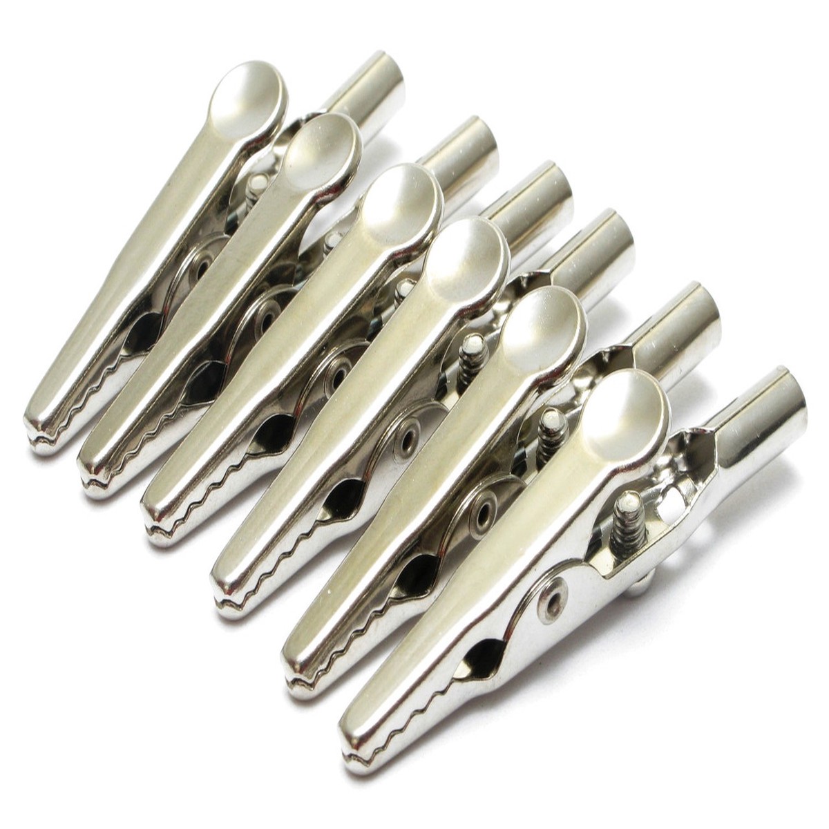 Alligator Clips, 2-Inch, Uninsulated, 6 Piece