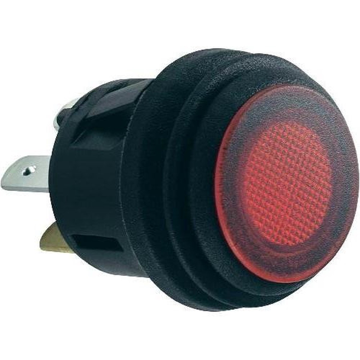 Push Button Switch SPST Illuminated Red