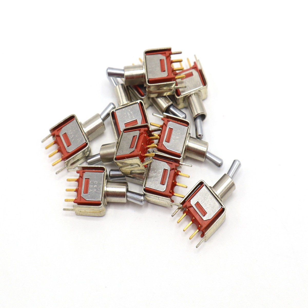 C&K Systems T101-M-H9-V3, SPDT Subminiature Toggle Switch, 10pcs